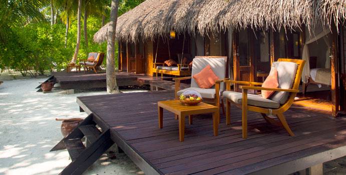 Sonnenterrasse, Beach Villa Suite, Medhufushi Island Resort