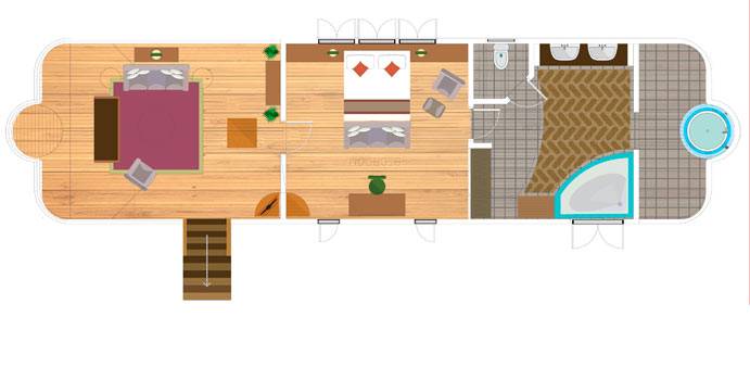 Grundriss, Lagoon Suite, Medhufushi Island Resort