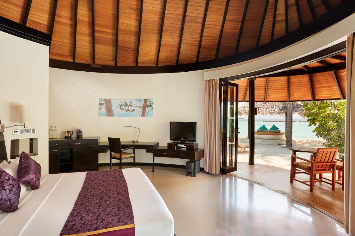 Sun Siyam Iru Fushi, Malediven, Deluxe Beach Villa, Schlafzimmer