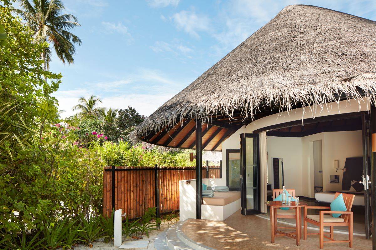 Sun Siyam Iru Fushi, Malediven, Deluxe Beach Villa, Terrasse