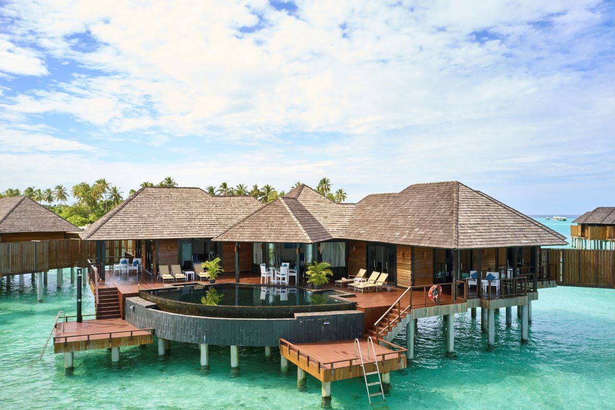 Sun Siyam Iru Fushi, Malediven, Aqua Retreat, Außenansicht Wasservilla
