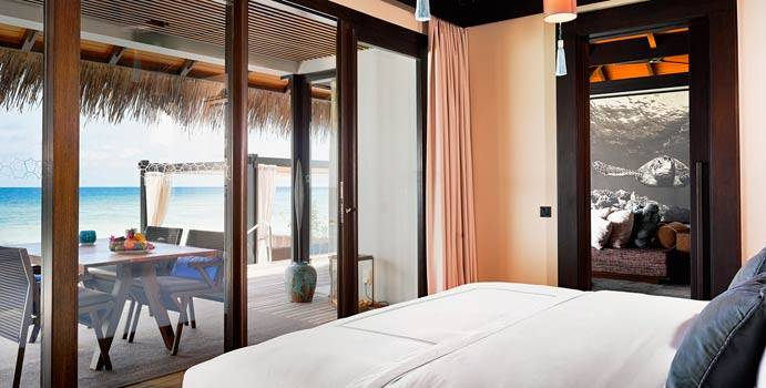 Schlafen, Sunrise Water Pool Villa, Velaa Private Island Maldives