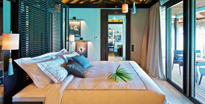 Schlafen, Sunset Deluxe Water Pool Villa, Velaa Private Island Maldives