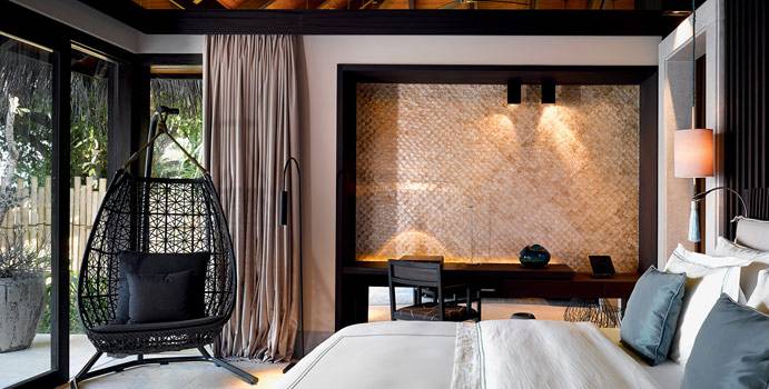 Schlafzimmer, Beach Pool House, Velaa Private Island Maldives