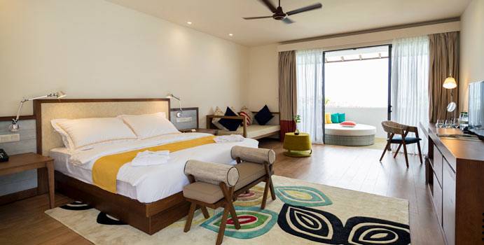 Wohnen, Doppelzimmer Meerblick Superior, ROBINSON Club Noonu