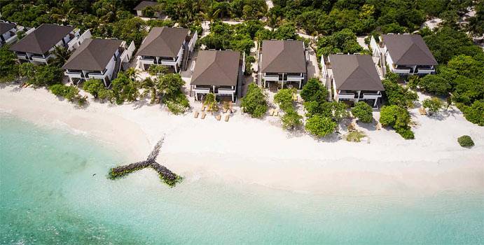 Lage, Familienzimmer Meerblick, ROBINSON Club Noonu