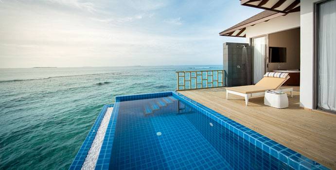 Pool, Präsidentensuite, ROBINSON Club Noonu