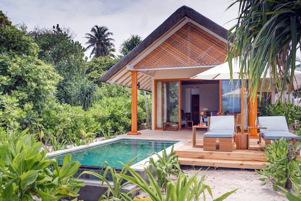 Kudafushi Resort & Spa, Malediven, Beach Villa with Pool, Außenansicht