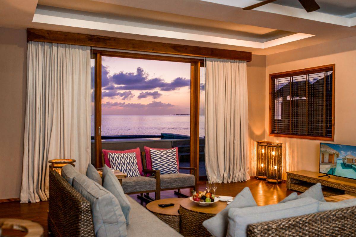 Kudafushi Resort & Spa, Malediven, Presidential Suite, Wohnbereich
