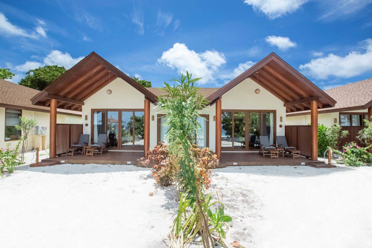 Reethi Faru Resort, Malediven, Deluxe Two-Bedroom Beach Suite, Außenansicht