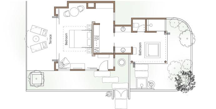 Floorplan, Garden Room, COMO Maalifushi