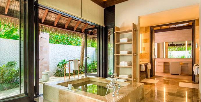 Bad, Two Bedroom Beach Villa, COMO Maalifushi