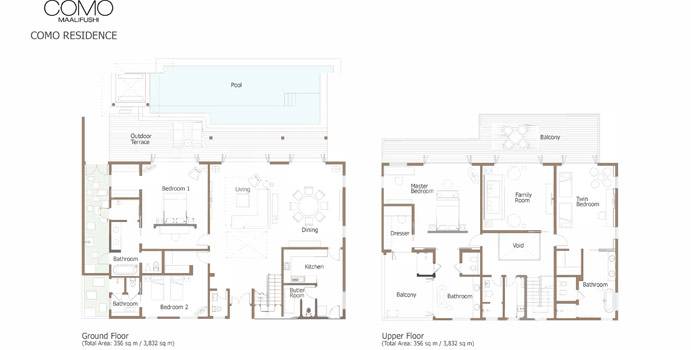 Grundriss, COMO Residence, COMO Maalifushi