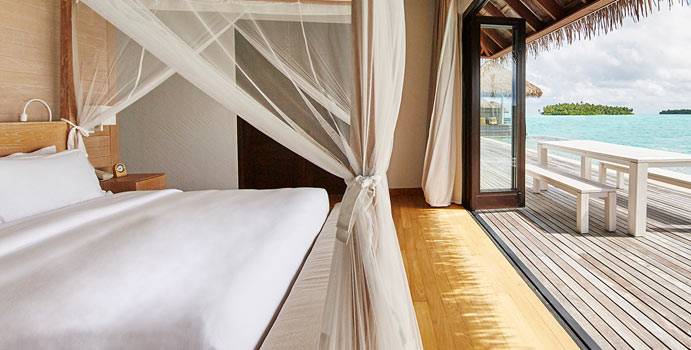 Schlafen, Maalifushi Water Villa, COMO Maalifushi