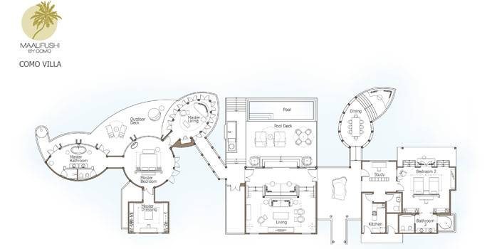 Grundriss, COMO Villa, COMO Maalifushi