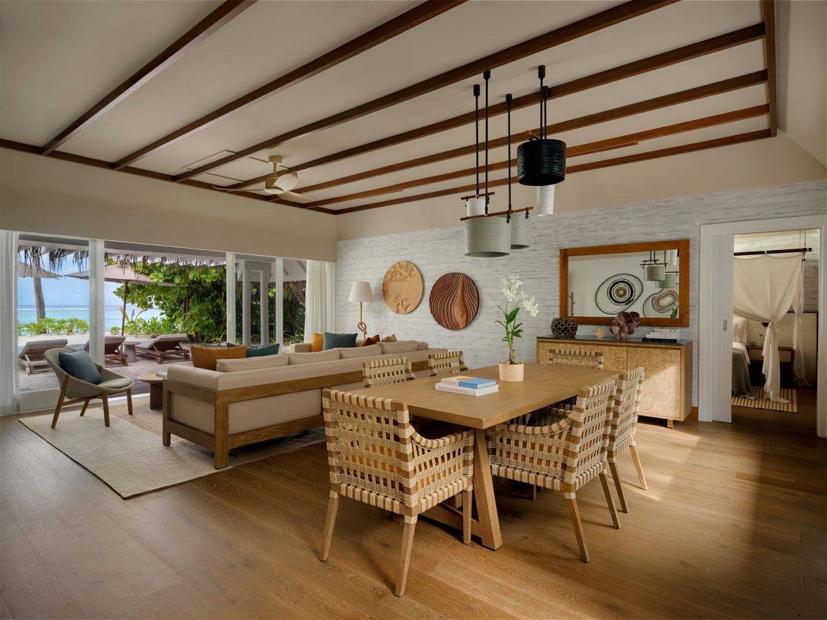 Six Senses Kanuhura, Three Bedroom Beach Villa Suite with Pool, Wohnen