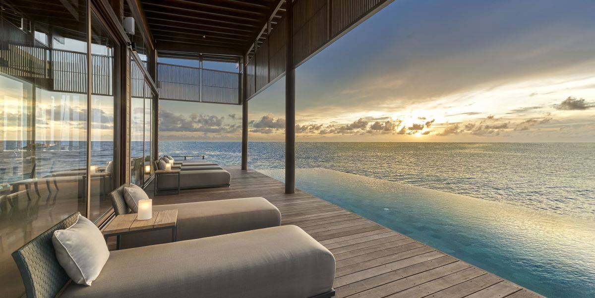 Park Hyatt Maldives Hadahaa, Kiaali Residence, Terrasse mit Infinity Pool