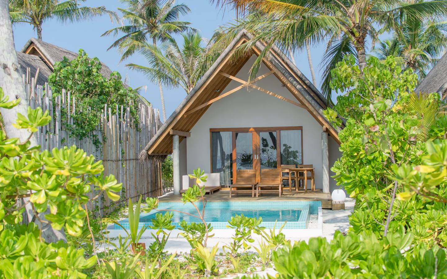 Fushifaru Maldives, Pool Beach Villa Sunrise, Aussenansicht