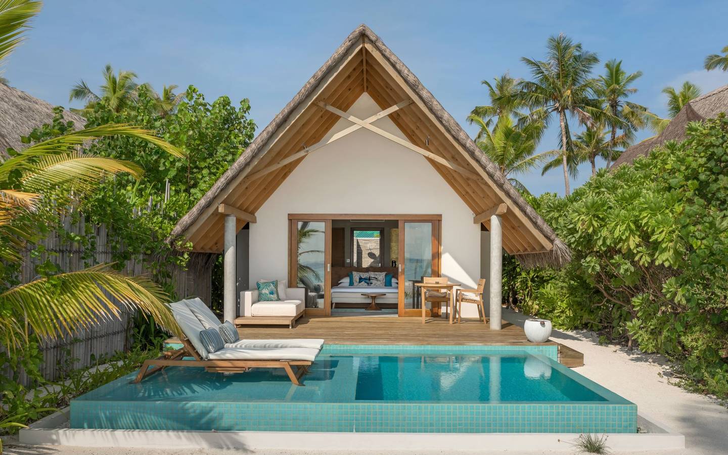 Fushifaru Maldives, Pool Beach Villa Sunset, Aussenansicht