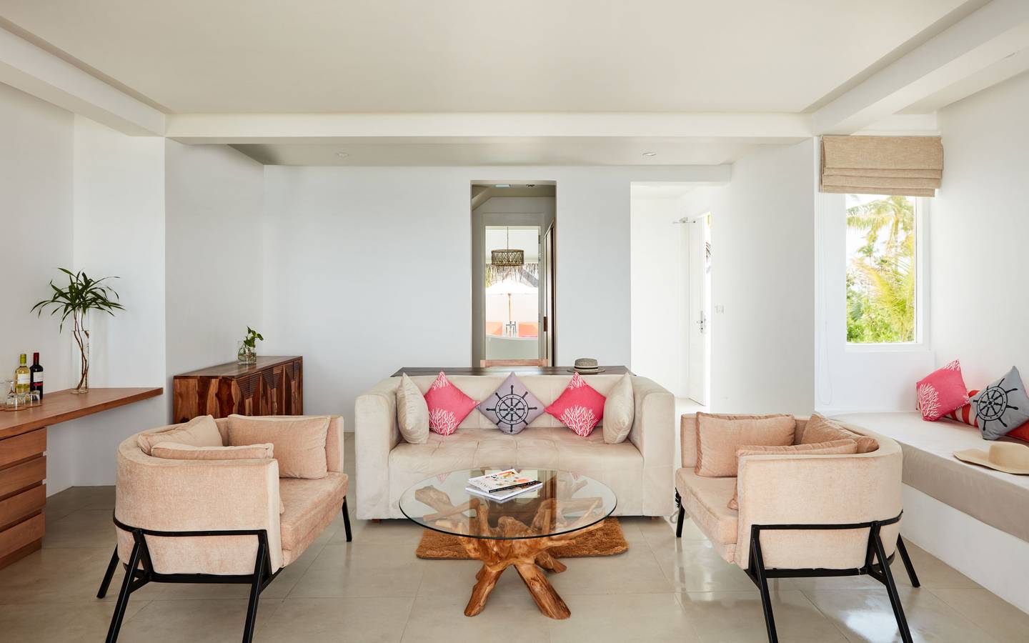 Sun Siyam Iru Veli, Malediven, Grand Beach Suite, Beach Residence with Pool, Wohnzimmer