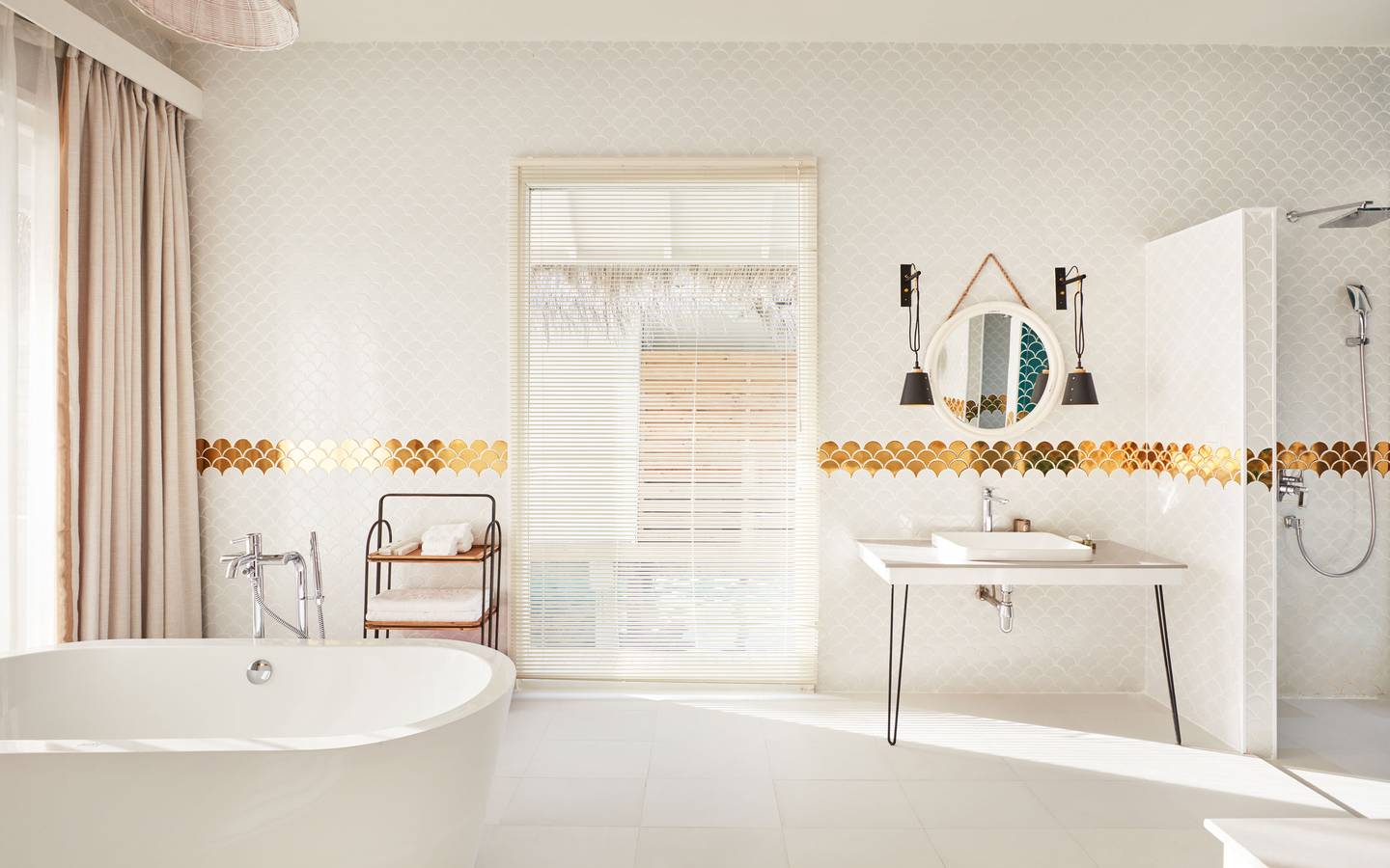 Sun Siyam Iru Veli, Malediven, Ocean Villa with Pool, Badezimmer