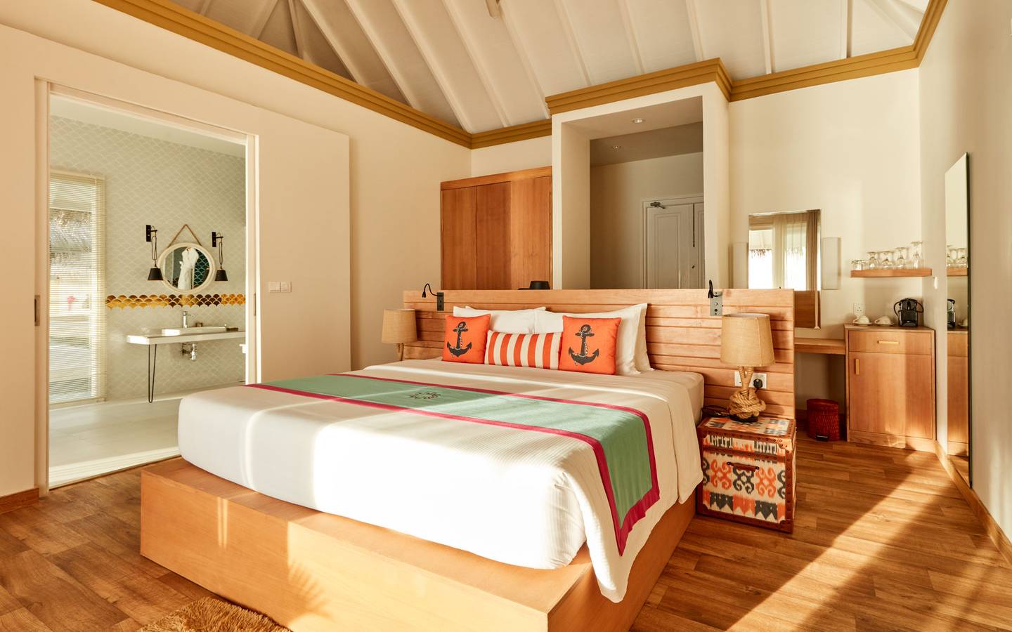 Sun Siyam Iru Veli, Malediven, Ocean Villa with Pool, Schlafzimmer