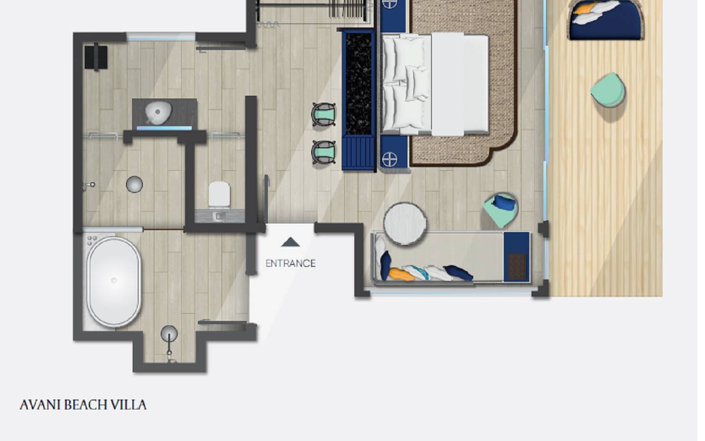 Avani Beach Villa, Grundriss