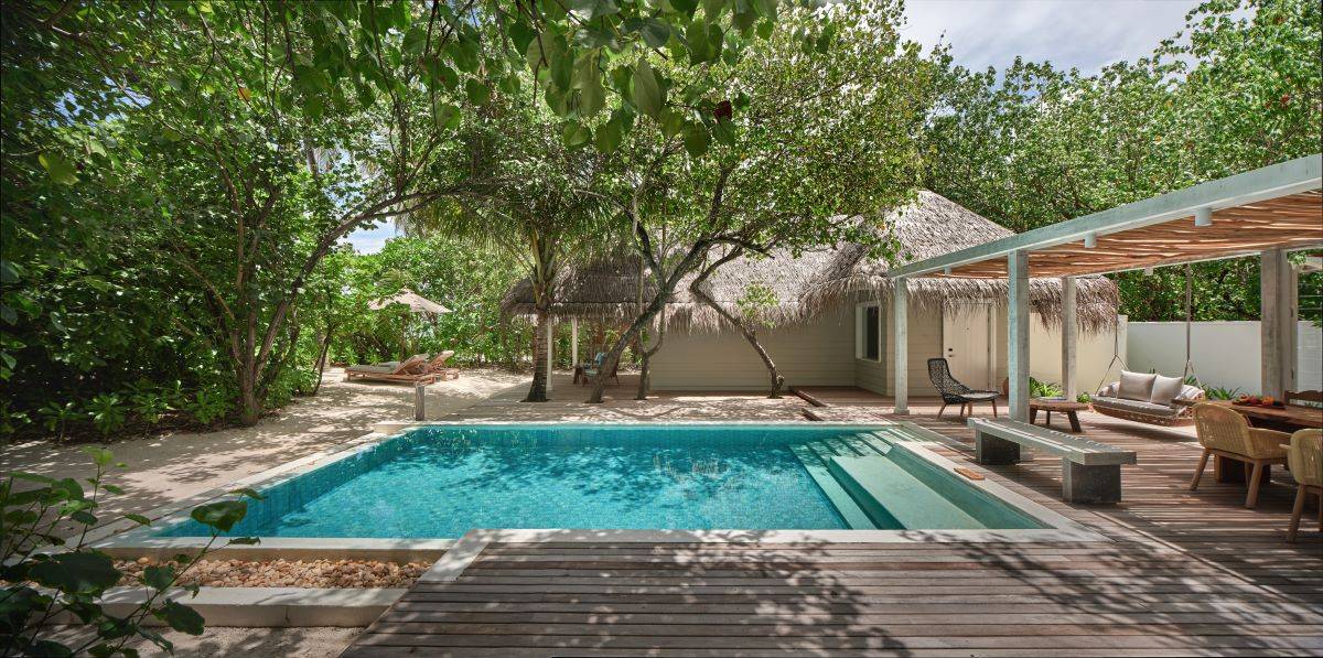 Six Senses Kanuhura, Three Bedroom Beach Villa Suite with Pool, Pool