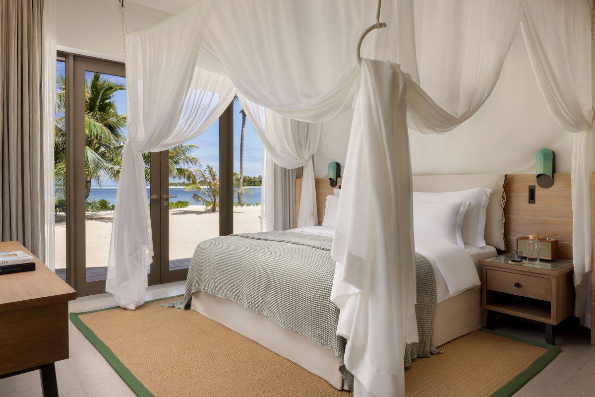 Six Senses Kanuhura, Three Bedroom Beach Reserve, Schlafzimmer 1