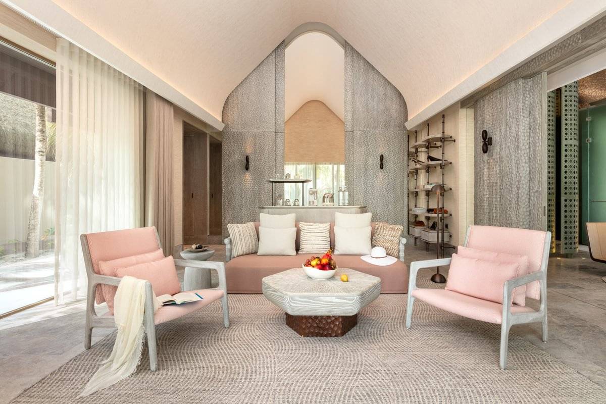 JOALI BEING | Two Bedroom Beach Pool Villa | Wohnzimmer