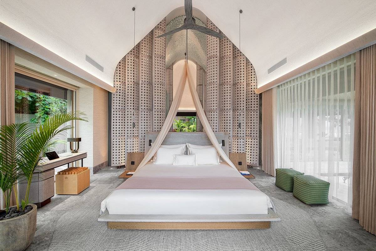 JOALI BEING | Three Bedroom Wellbeing Beach Residence | Schlafzimmer