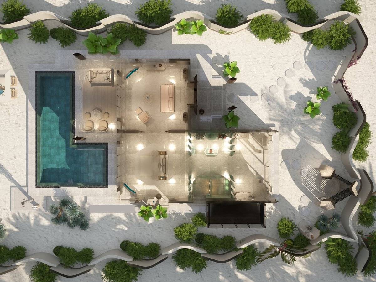 JOALI BEING | Grand Beach Pool Villa | Floorplan