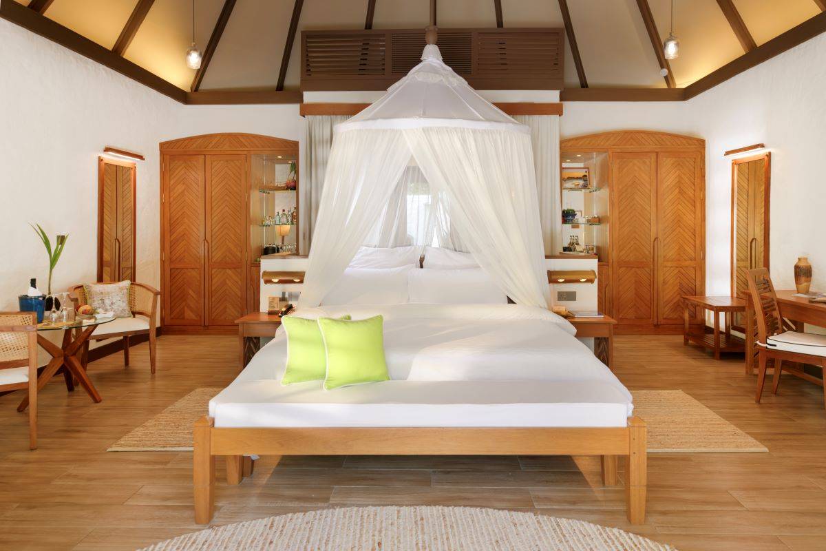 Coco Palm Dhuni Kolhu, Malediven, Deluxe Pool Villa, Schlafzimmer