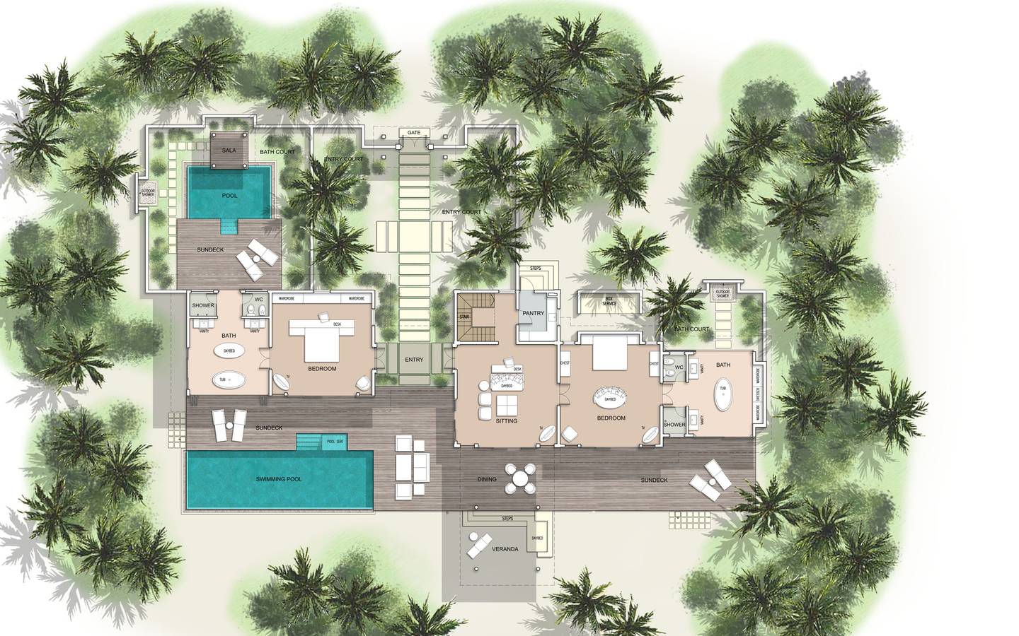 Ananea-Maldives_Madivaru_Floor_Plan-3-Bedroom-Beach-Residence-Ground-Floor