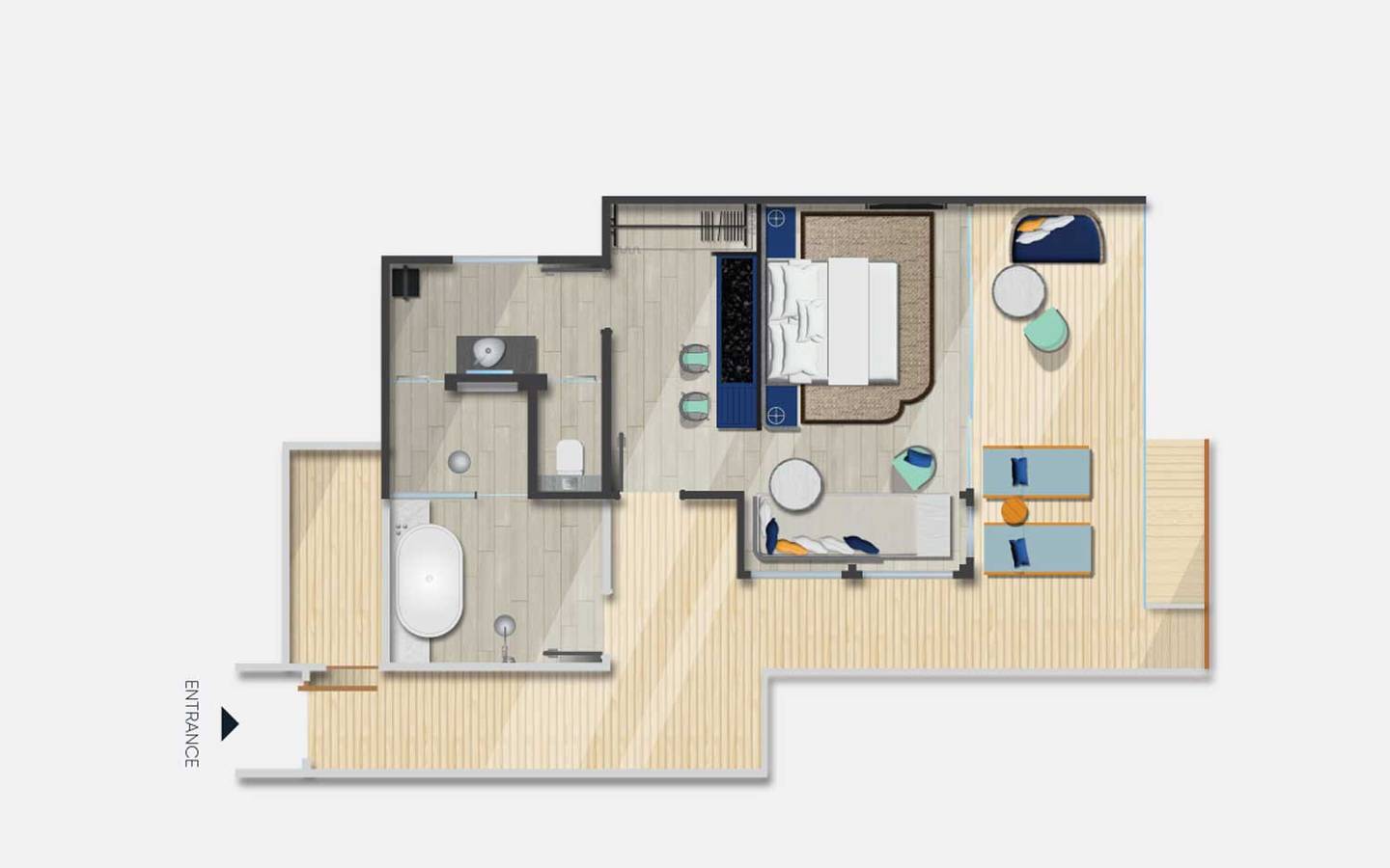 Avani Over Water Villa, Grundriss