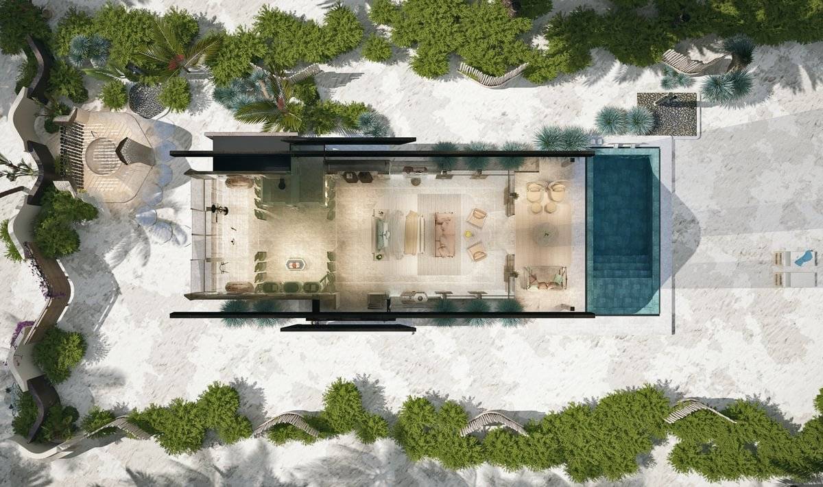 JOALI BEING | Beach Pool Villa | Floorplan