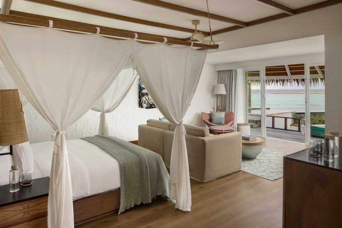 Six Senses Kanuhura, Water Villa with Pool, Schlafen