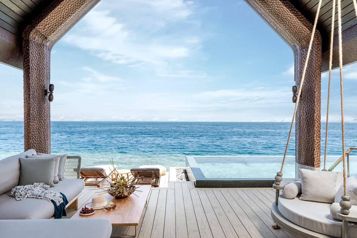 JOALI BEING | Grand Two Bedroom Ocean Pool Villa | Terrasse mit Pool