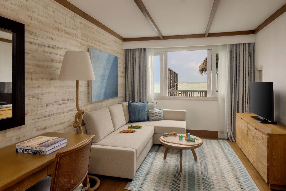 Six Senses Kanuhura, Family Water Villa with Pool, Kinderzimmer