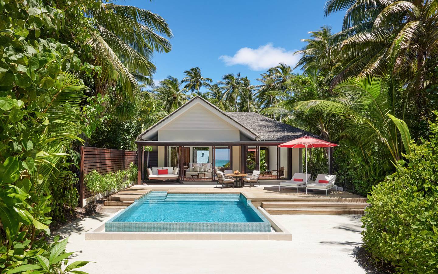 Niyama Private Islands - Deluxe Family Beach Pool Villas Beach Front - Aerial