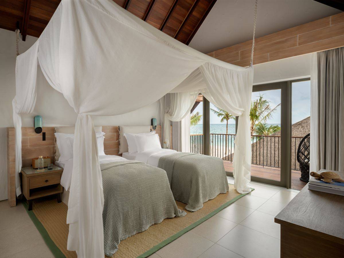 Six Senses Kanuhura, Three Bedroom Beach Reserve, Kinderzimmer