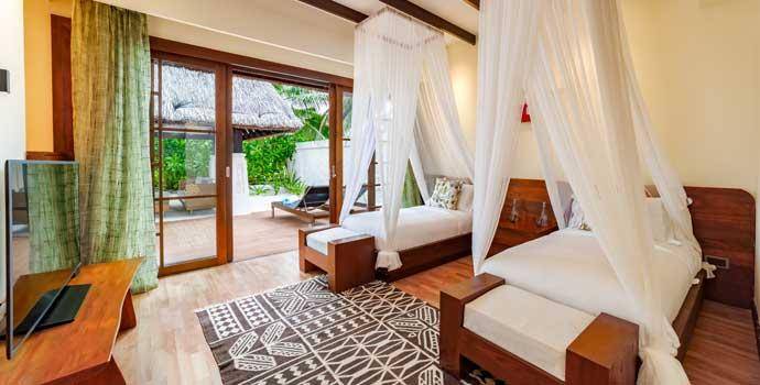 Schlafzimmer, Sunrise Earth Pool Pavilion, OZEN Reserve Bolifushi