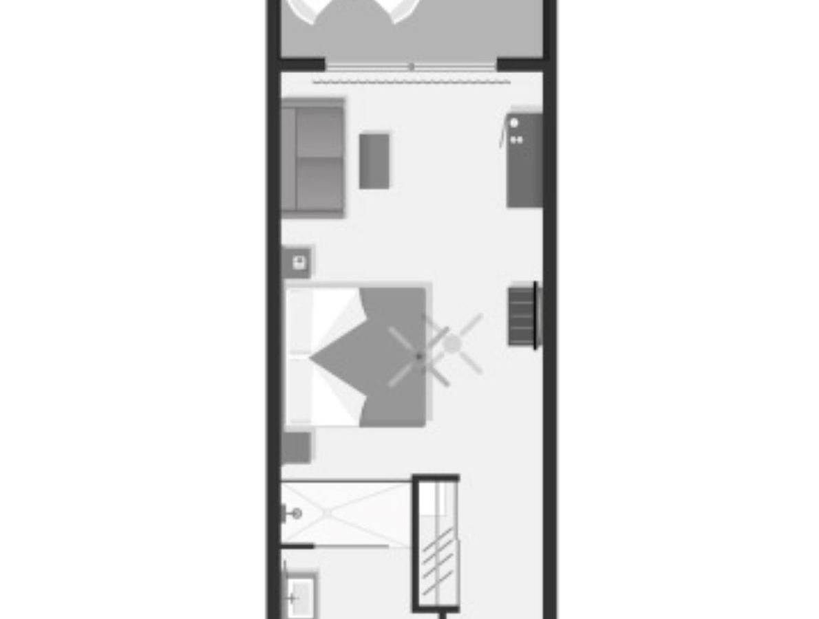RIU Atoll, Malediven, Double Room, Grundriss
