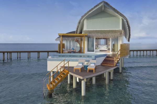 JW_Marriott_Maldives_Overwater_Pool_Villa_Sunset_Sunrise_Aerial