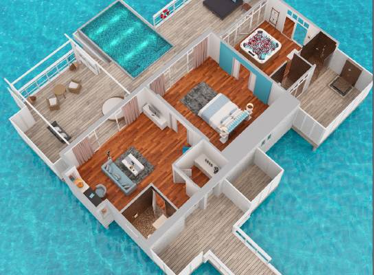 NH_Maldives_Kuda_Rah_Resort_Over_Water_Suite_with_Private_Pool_Floor_Plan_1