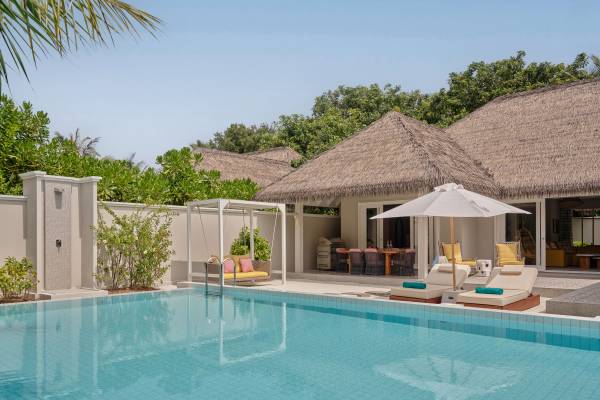 Seaside Finolhu_Two Bedroom Beach Pool Villa_Pool Terrace Area