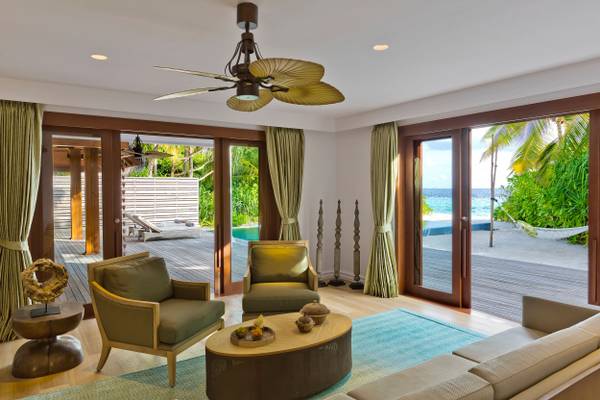 dusit-thani-maldives-accommodation-two-bedroom-beach-residence-pool-living-area