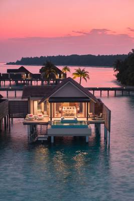 Niyama Private Islands - Over Pool Villa Exterior Bliss by Sunset