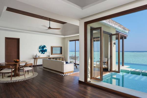 Niyama Private Islands - One Bedroom Ocean Pool Pavilion Living Room
