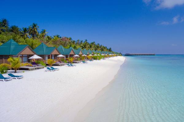 Meeru Island Resort, Malediven, Water Front Villas, Außenbereich_2